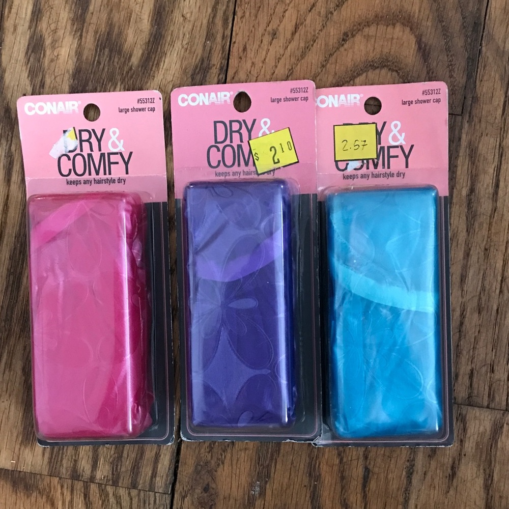 Conair shower caps LOT OF 3!! NWT HUGE BEAUTY SALE!! SEE DETAILS